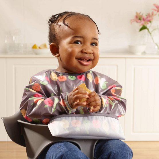 Bibetta Wipeezee Weaning Bib - Baby Bib with Sleeves - Wipe Clean Waterproof Bib for Baby and Highchair Baby Led Weaning Unisex for Babies and Toddlers 6 Months + - Image 3