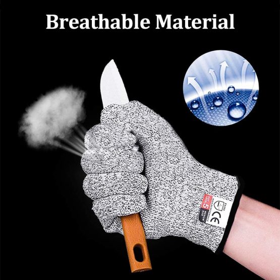1Pair M Sunwuun Cut Resistant Gloves Work Gloves Level 5 Working Safety Glove Man Cut Proof Gloves for Kitchen Butcher Outdoor Work Protective Hands. - Image 4