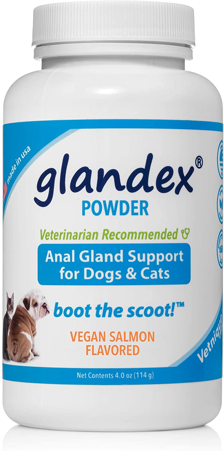 Glandex Dog & Cat Anal Gland Sac Fiber Supplement Powder With Pumpkin, Digestive Enzymes & Probiotics