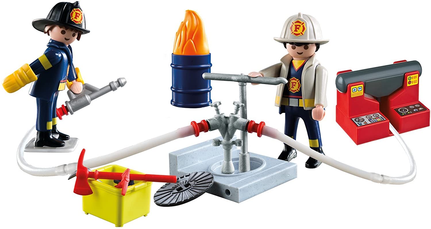 Playmobil 5651 City Action Collectable Large Fire Rescue Carry Case with Functional Water Pump, For Children Ages 4+ - Image 4