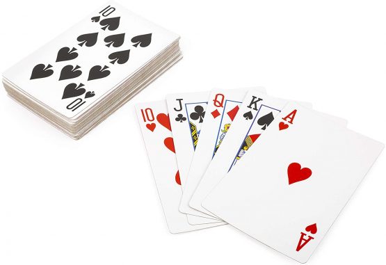 Small Foot 11367 XL Playing Cards, The Game Classics in a Robust Variation, Ages 6 Years and up Toys, Multicolored