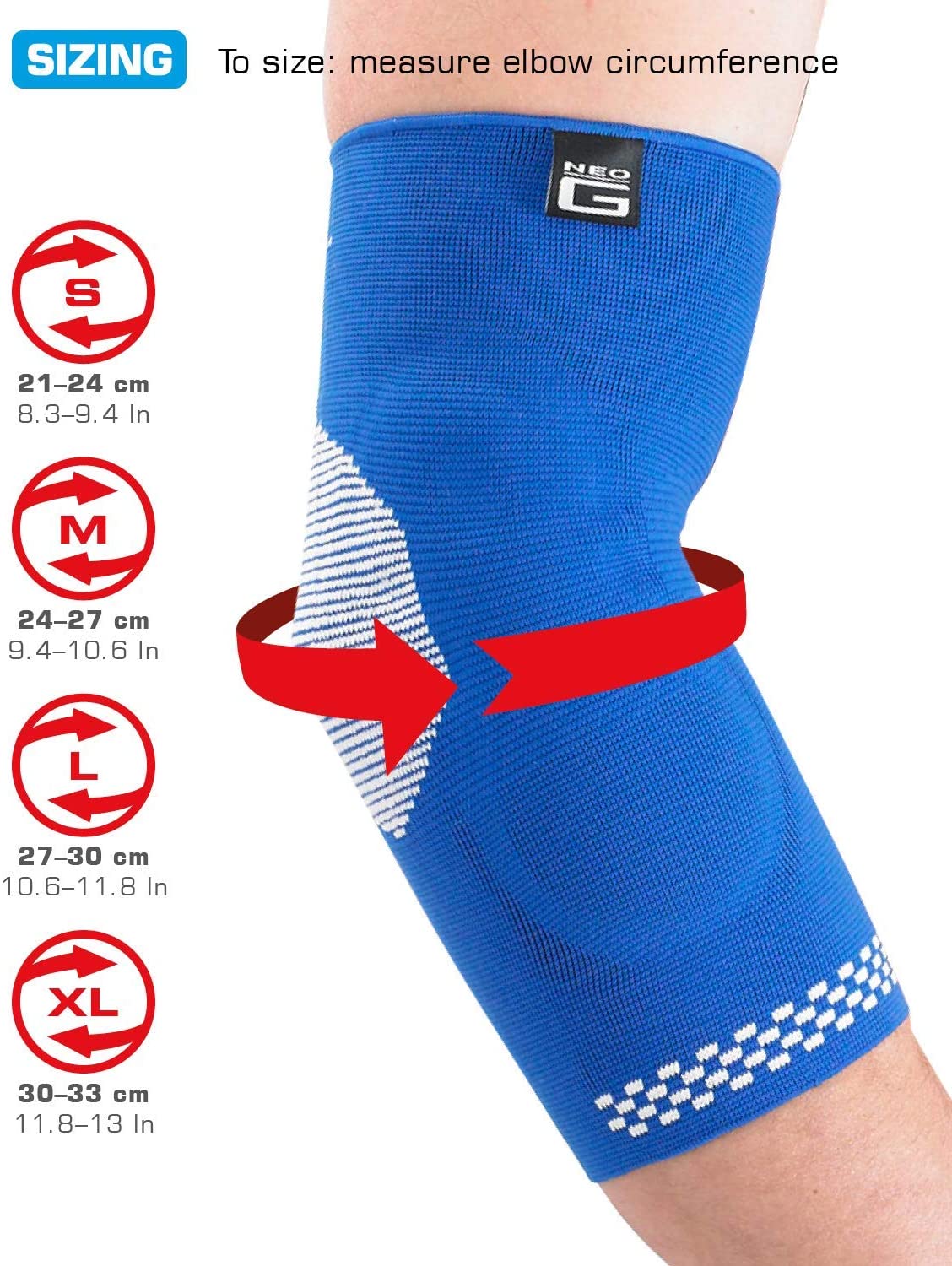 Neo-G Elbow Support Brace with Silicone Patella Cushion for Joint Pain Relief Tendonitis Sprains Tennis Elbow Golfers Elbow - Image 3