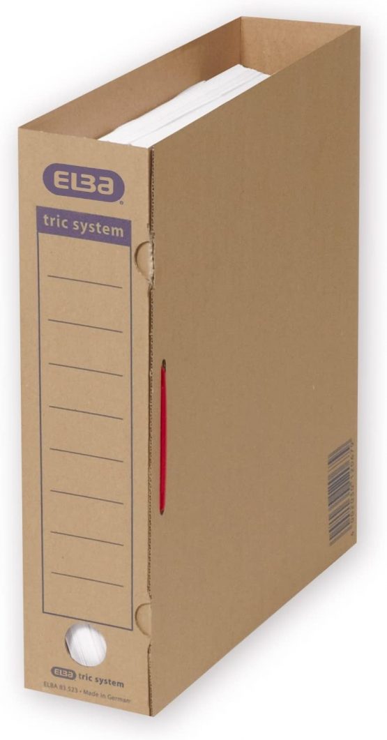 Elba Tric System 100421094 Filing/Bundling Legs 80 mm Pack of 100 Red - Image 3
