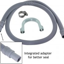 SPARES2GO Extension Drain Hose Compatible with Hotpoint Washing Machine (1.5M, 19mm / 22mm)