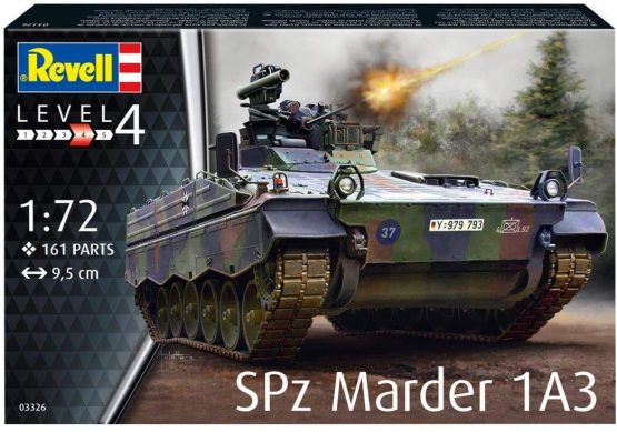Revell RV03326 SPz Marder 1A3 Tank 1:72 Plastic Model kit - Image 2