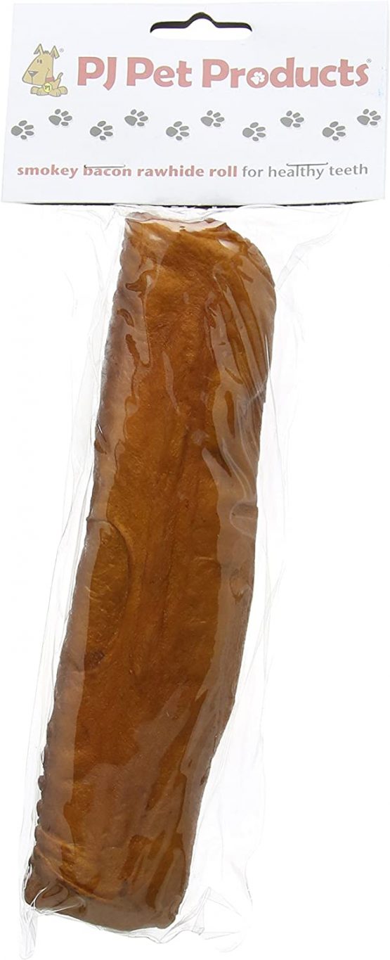 PJ Pet Poducts Smokey Bacon Rawhide Roll 21 cm 10 x 130 g
