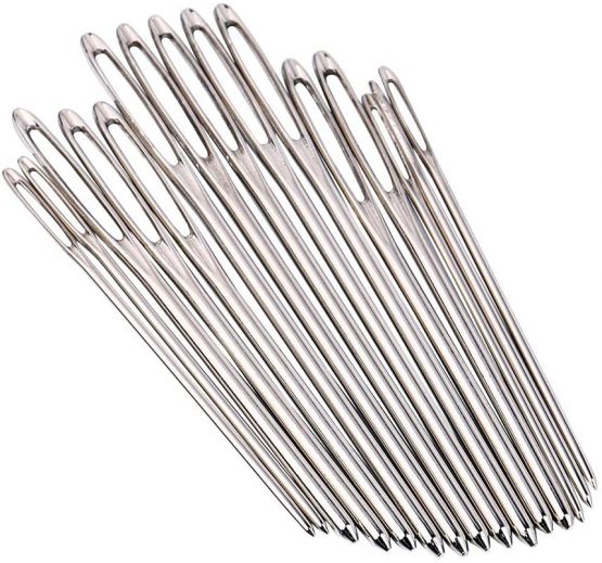 H&S Large Eye Blunt Needles 15pcs Yarn Knitting Needles Sewing Big Eye Darning Needles Wool - Image 2