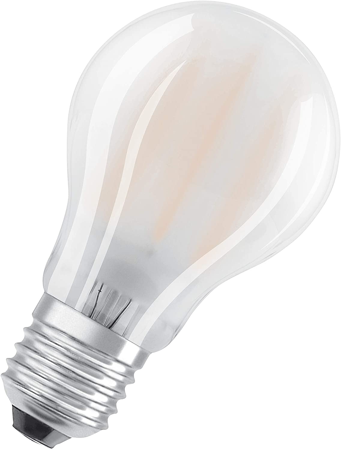 OSRAM LED lamp, Base: E27, Cool White, 4000 K, 7 W, Replacement for 60 W Incandescent Bulb, Frosted