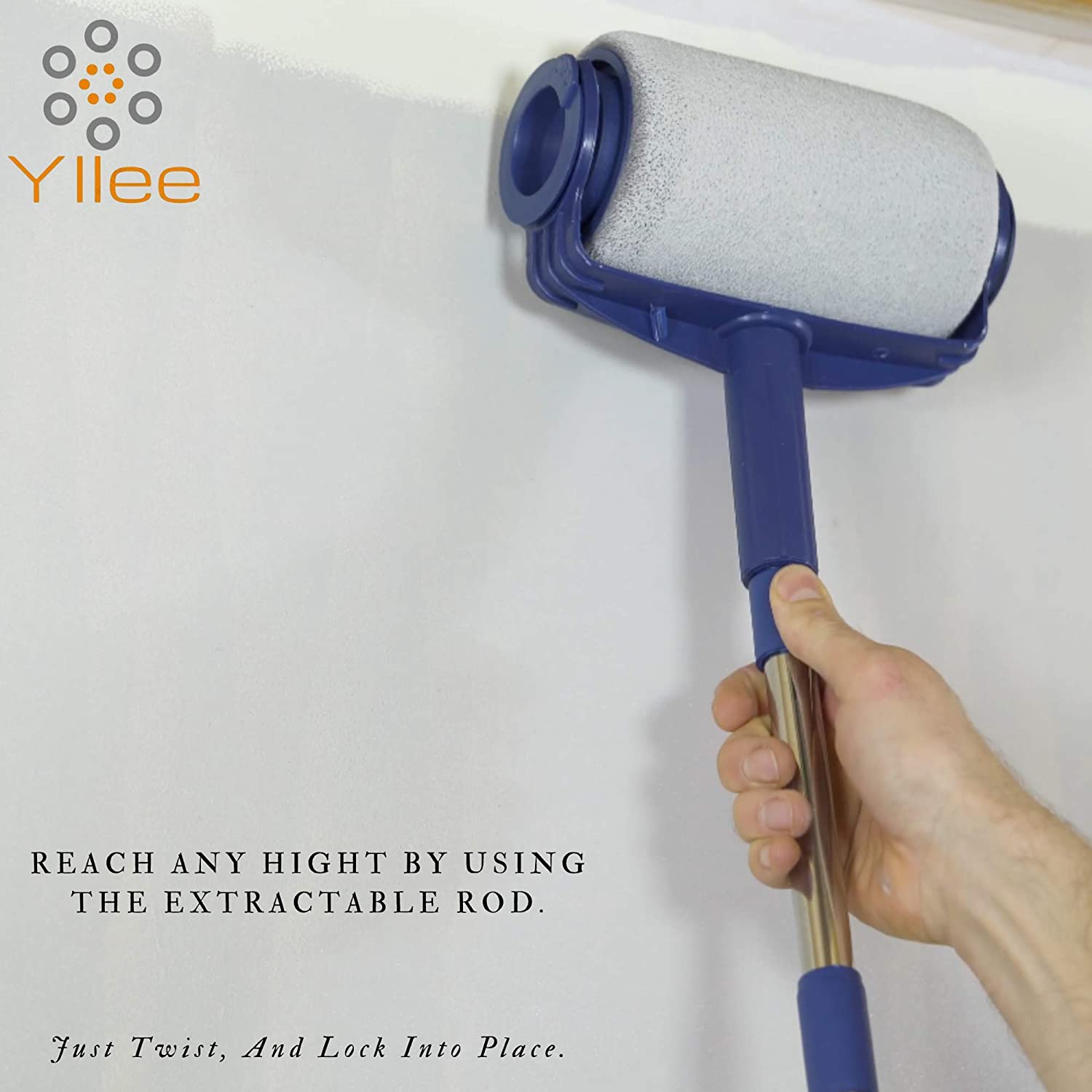 Yllee® Non Drip Paint Rollers for Walls and Ceilings 7 Pcs Wall