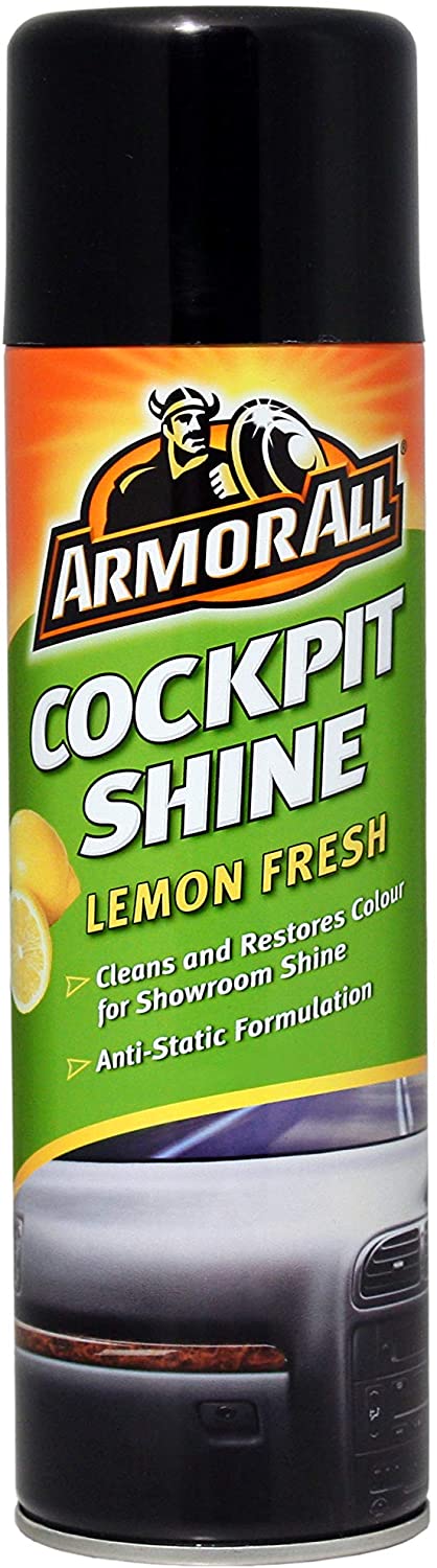 Armor All AA85500ML Cockpit Shine Lemon Fresh 500 ml, Orange, 500 ml (Pack of 1)