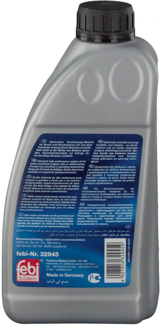febi bilstein 32945 Engine Oil SAE 5W-30 Longlife Plus, pack of one - Image 3