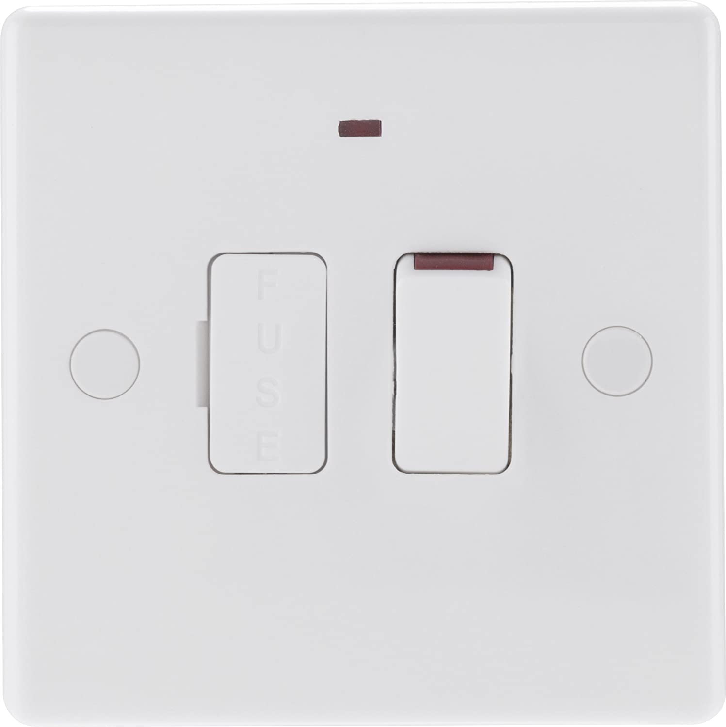 BG Electrical Switched Fused Connection Unit with LED Power Indicator, Fused Spur Switch, Round Edge, Nexus 800 Series - Image 2
