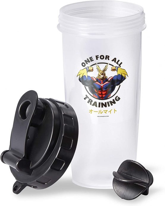 Just Funky My Hero Academia All Might Training Gym Shaker Bottle | Includes Mixing Ball - Image 2