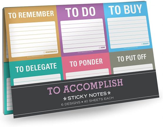 Knock Knock To Accomplish Sticky Note Packet
