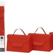 Coloured Box 171 17 Handbag 3 Piece Set Ruby