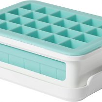 OXO Good Grips Small Silicone Ice Cube Tray, 48 Cubes, Blue