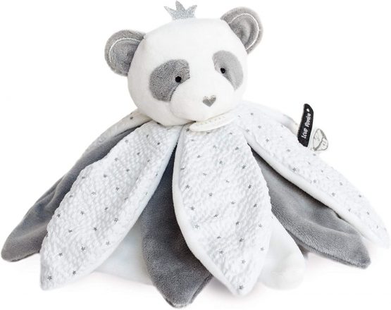 Doudou et Compagnie DC3548 ATTRAPE-REVE - PANDA Baby Flower Petals, Grey - Image 2