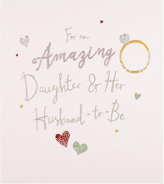 Hallmark Daughter and Future Husband Engagement Card 'Congratulations' - Medium - Image 2