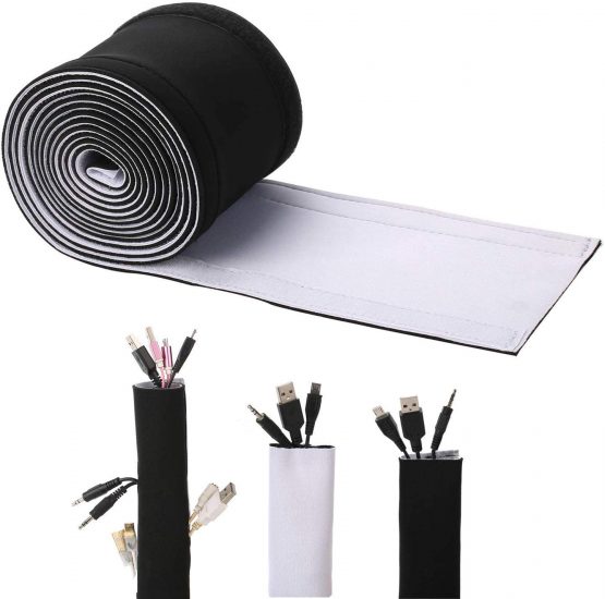 ENVEL Cable Management Sleeves Cover Wire Hider Concealer Neoprene Cord