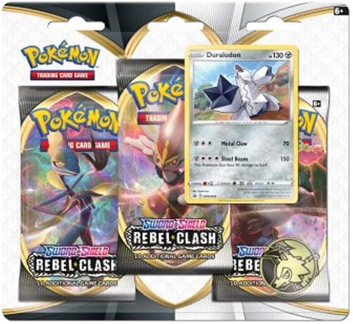 Pokémon POK80685-D12 TCG: Sword & Shield 2 Rebel Clash 3-Pack Blister (one at Random), Multi, 173-80685 - Image 2