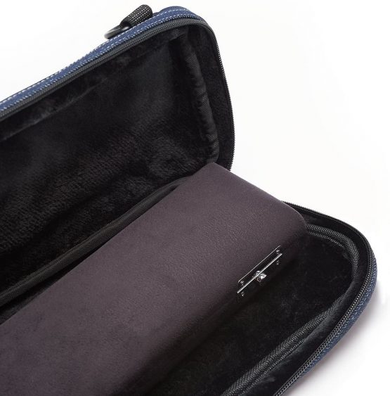 Beaumont C-Foot Flute Bag Case Cover Blue Denim - Image 4