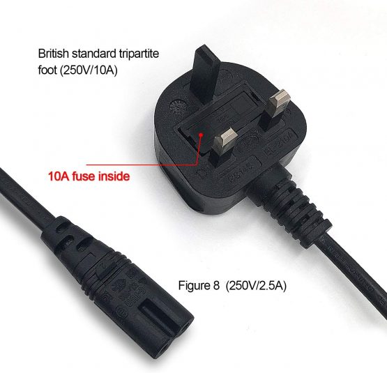 XINYUWIN Figure 8 C7 Mains Power cable Compatible With HP Envy/OfficeJet, Canon Pixma/Maxify, Brother/Dymo Label Writer, PS4, Printer, Digital Camera, LED LCD Smart TV Monitor - Image 4