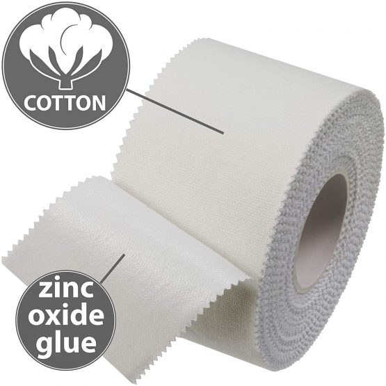 ALPIDEX 12 x Sports Tape 10 m x 3.8 cm white zinc oxide tape finger tape - Image 4