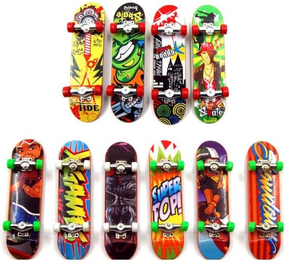 Sipobuy Mini Skateboard Toy Deck Truck Finger Board Skate Park Boy Kid Children Gift Random 4pcs