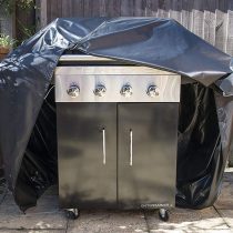 Speedwellstar Large Waterproof BBQ Cover 120 x145 x 70 cm Barbecue Breathable Quality Fitted Protection Dual Hood Two Zips