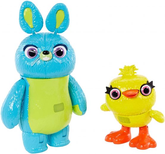Disney Pixar Toy Story Ducky and Bunny 2-Pack in Movie-inspired Relative Scale Interactive, Talking, For Ages 4 Years Old and Up