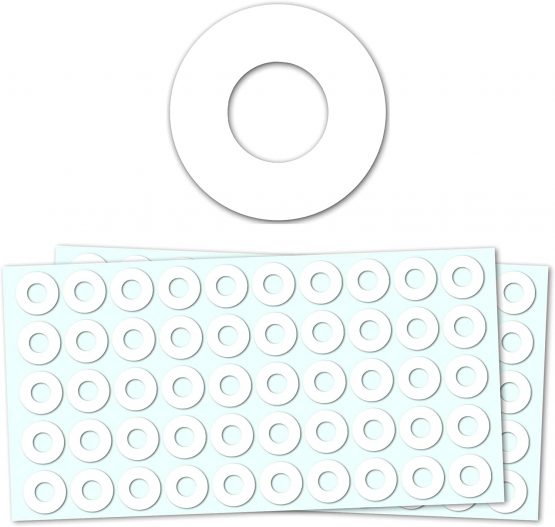 2000 Pack, Hole Reinforcement Ring Labels Stickers - White