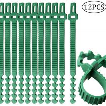 Zhiye Tree Ties Straps Supports, Heavy Duty Adjustable Interlock Garden Plants Shrub Ties for Shrub Rose Plant Tree Support 12pices 9.4inch