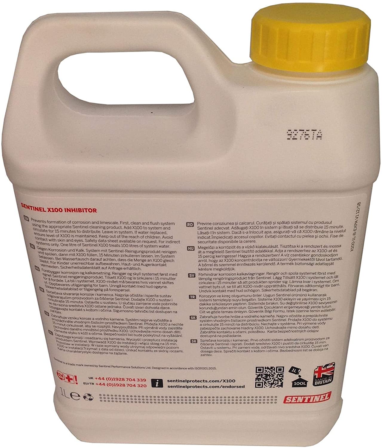 Sentinel, X100 Inhibitor 1L, Market Leading Heavy Duty Central Heating Inhibitor, Protection Against Corrosion and limescale - Image 2