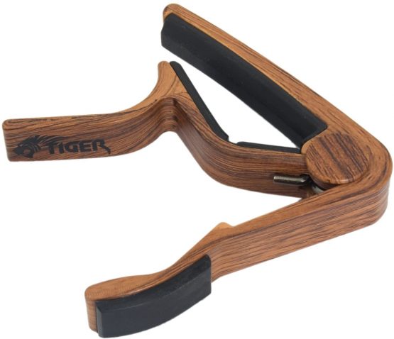 TIGER GACAPO7-DW Trigger Guitar Capo Dark Wood - Image 3