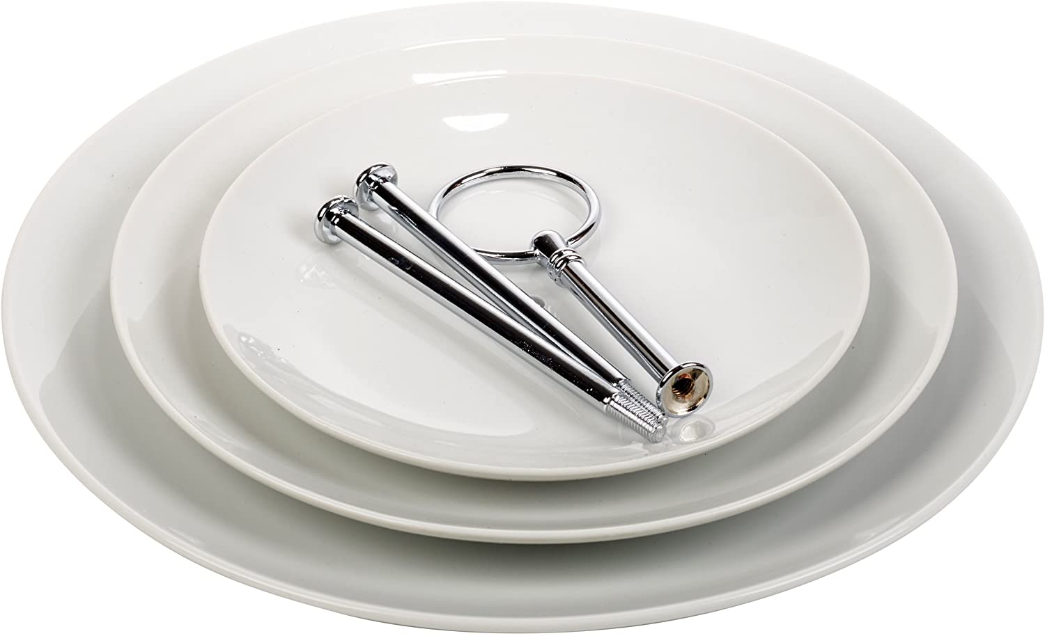 3 Tier Ceramic Cake Stand, Round, 30.2 cm - Image 2