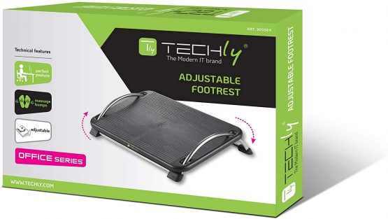 TECHly ica-fr 13 Black Support for the Support of Feet – Supports for the Support of Feet (Black, ABS synthetic, 430 mm, 280 mm, 1.43 kg) - Image 3