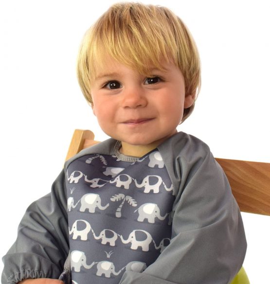 Bibetta Ultrabib Neoprene Bib with Raglan Sleeves for Babies - Image 3