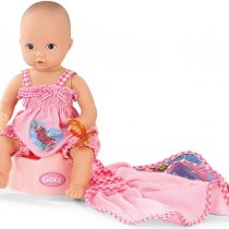 Gotz 1953038 Aquini Girl Roses Garden Doll - 33 cm Bathing Baby Doll Without Hair And Painted Brown Eyes - Suitable For Children Over 18 Months