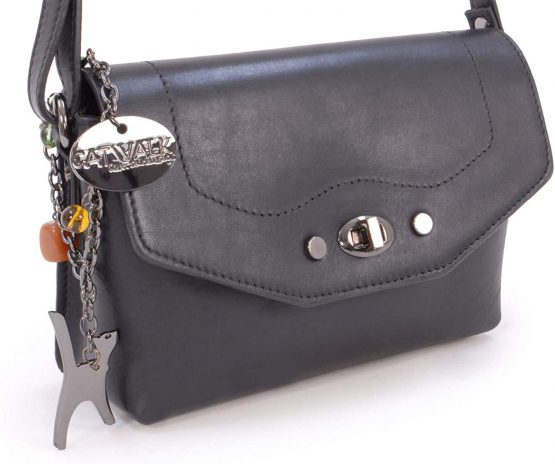 Catwalk Collection Handbags - Small Crossbody Bag For Women - Shoulder Bag - fits Smart Phone - Leather - FLORENCE - Image 4