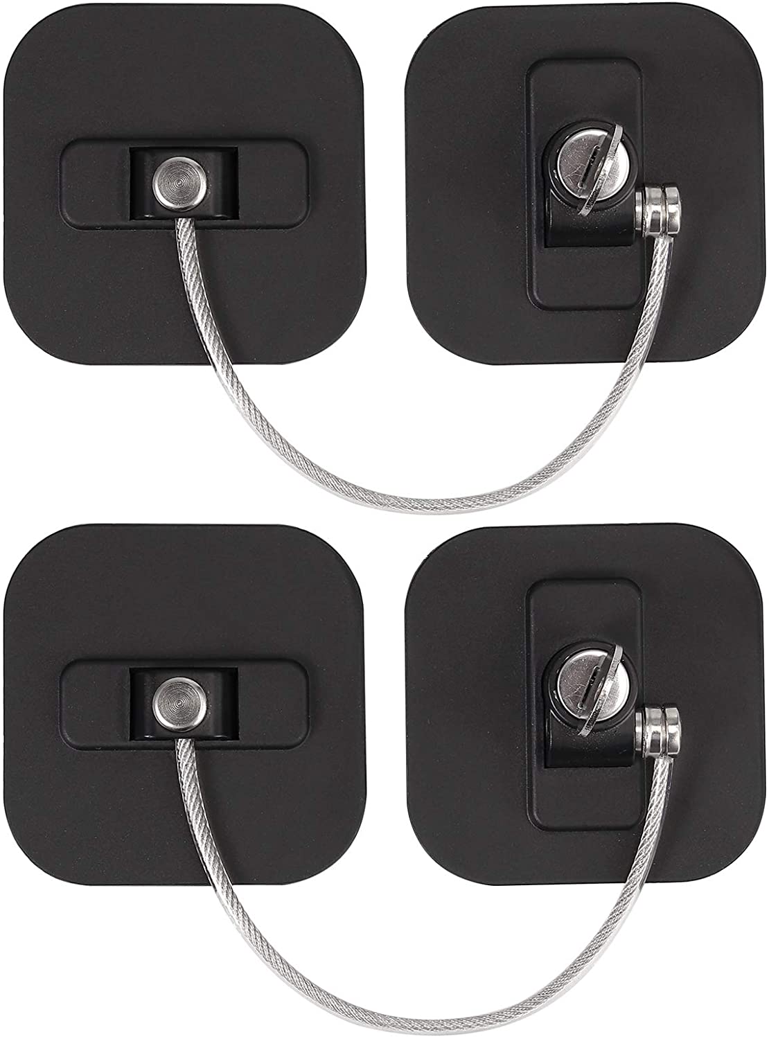 Kamtop 2 PCS Refrigerator Locks, Fridge Locks with Keys