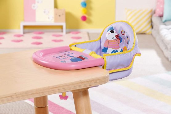 BABY born Table Feeding Chair for 43 cm Doll - WIth Built-In Animal Print Tray - Easy for Small Hands, Creative Play Promotes Empathy & Social Skills, For Toddlers 3 Years & Up - Image 2