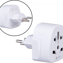 Swiss Switzerland CH Adapter Travel Type J Plug to UK, US USA American, Australia AUS, EU Europe European, China, Asia, Thailand, Ireland Adaptor Universal Worldwide Socket International 3 Pin Prong