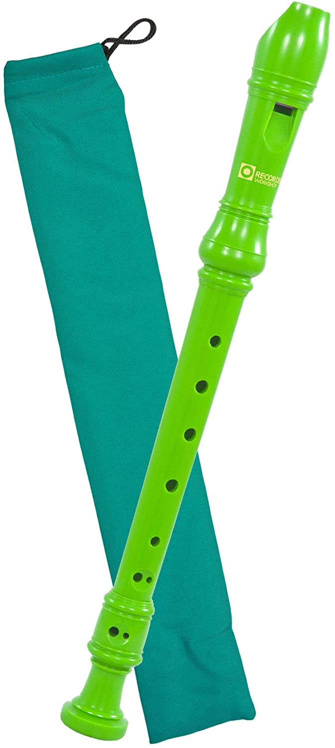 Recorder Workshop 301GR Descant Recorder, Green, Soprano