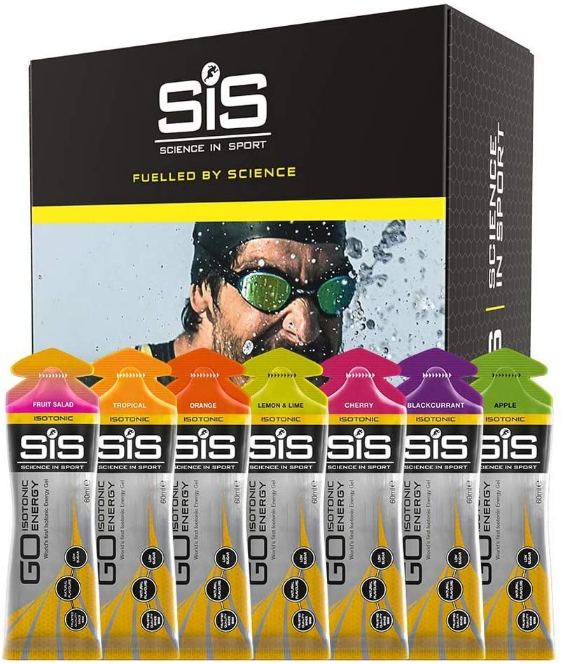Science In Sport GO Isotonic Energy Gels, Running Gels with 22g Carbohydrates, Low Sugar, Variety Pack of Assorted Flavours