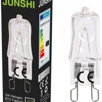 JUNSHI 10 x G9 ECO 33W=40W 240V Dimmable 460 Lumens Safety Fused Halogen Clear Bulbs Lamps Capsules