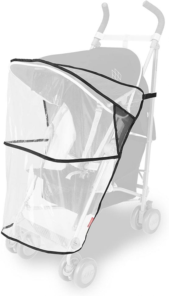 Maclaren Raincover Volo/Globetrotter - Protects from rain, wind and snow, Fastens quickly, easily to the Techno XLR stroller frame, Phthalate PVC free