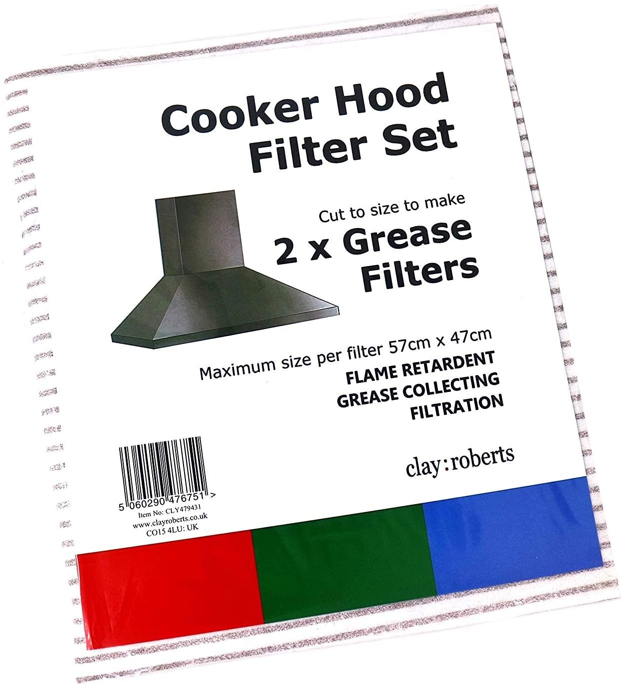 Grease Cooker Hood Filters, Pack of 2, Cut to Size, Vent Filters for All Cooker Hoods & Extractor Fans - Image 3