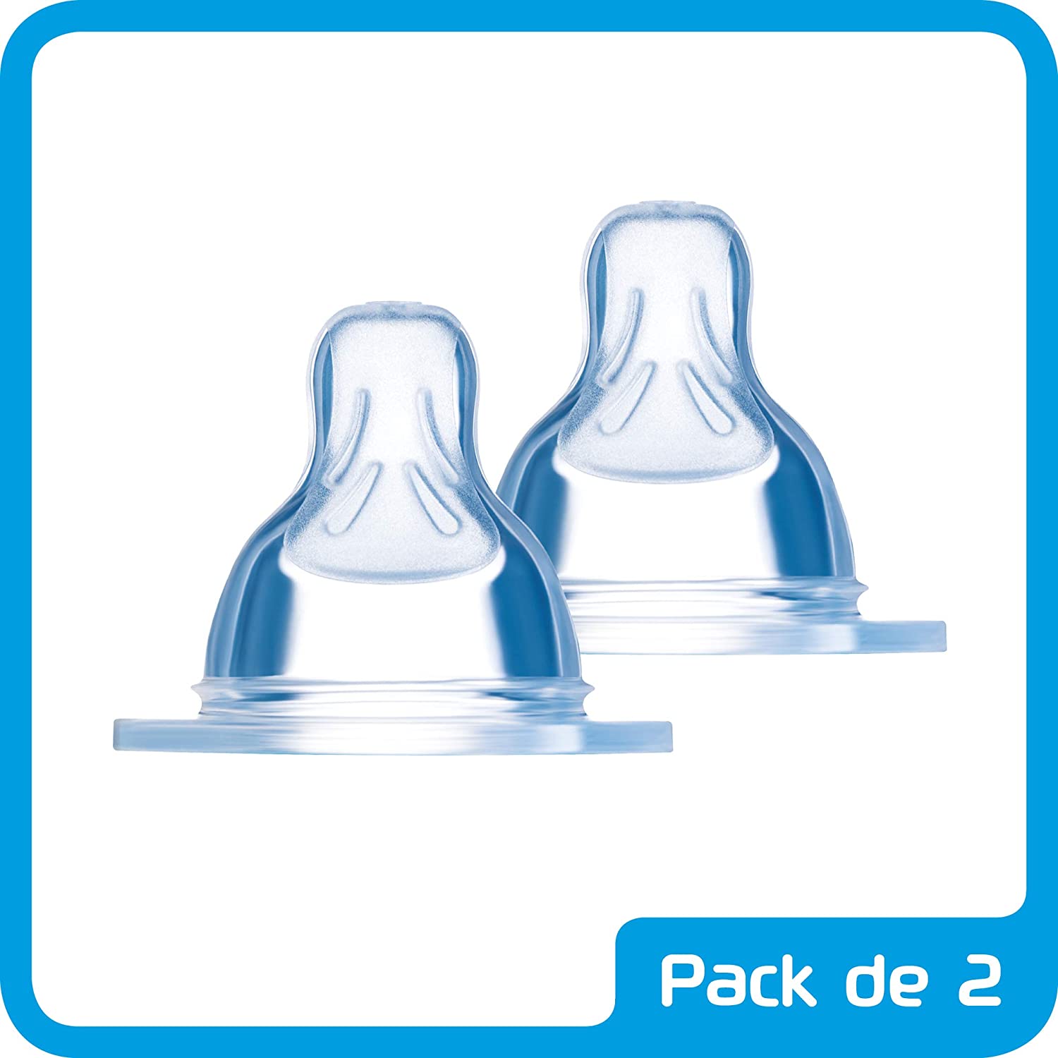 MAM 1703496031 - Teat Silicone nâº1 2 UDS 0 m +, weiß, 2 count (Pack of 1) - Image 2