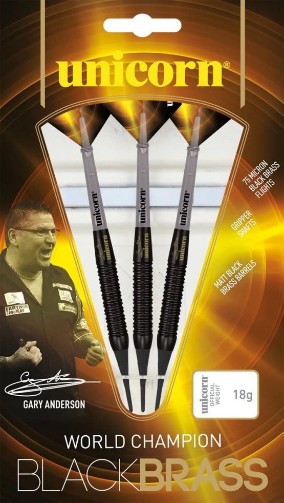 Unicorn Brass Gary Anderson Soft Tip Darts - Image 2