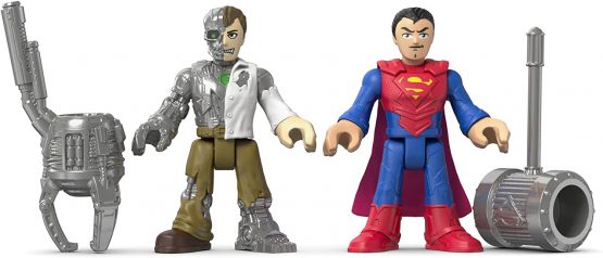 Fisher Price Imaginext Toy - DC Super Friends - Superman and Metallo Action Figure